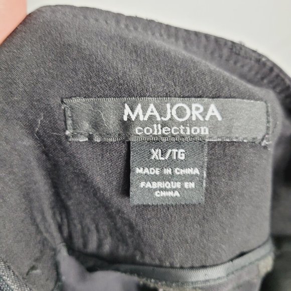 Majora Collection Black Skirt Above Knee Stretch Blend Business Casual Size XL - Picture 8 of 9